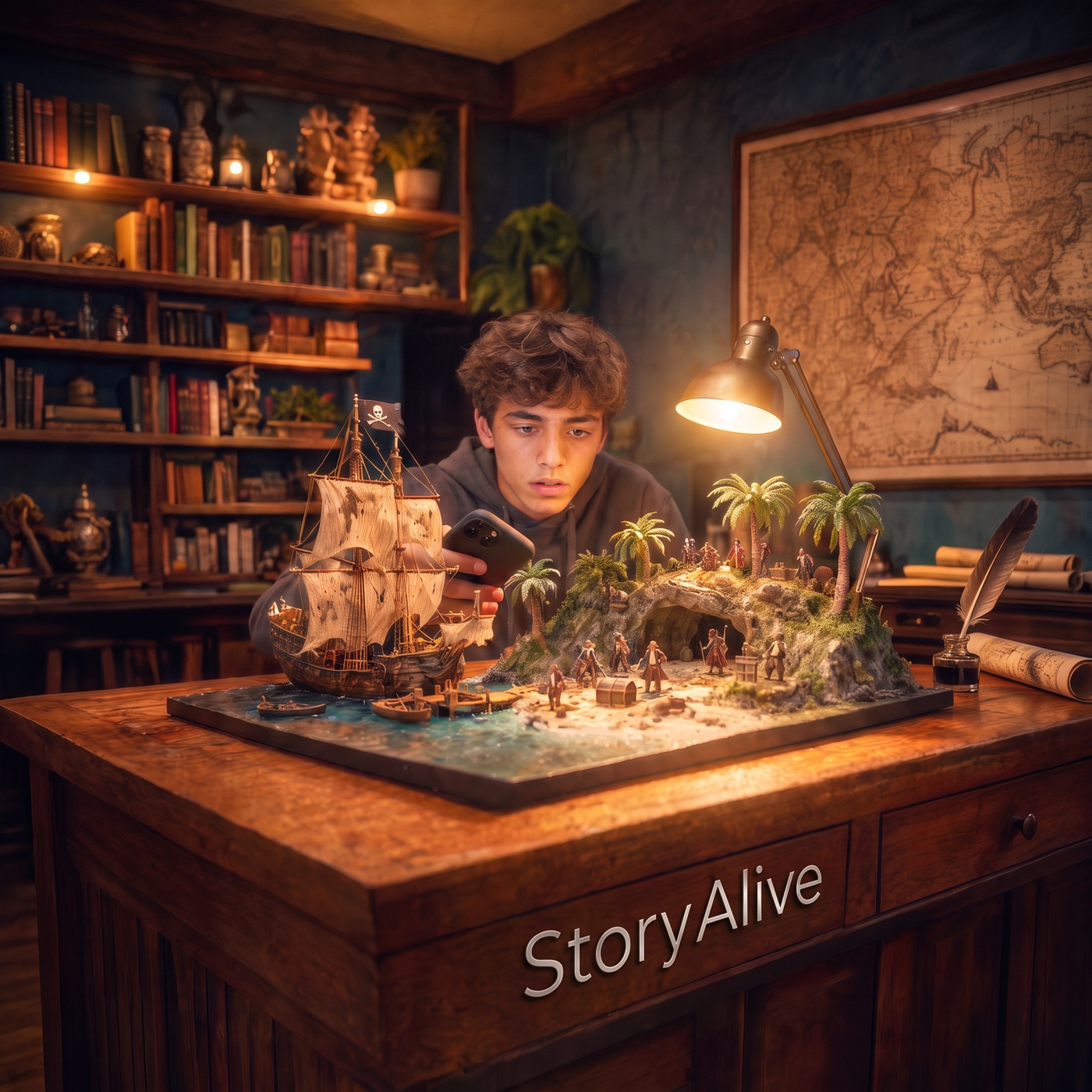 StoryAlive Piratenwelt mit interaktiver Miniaturlandschaft